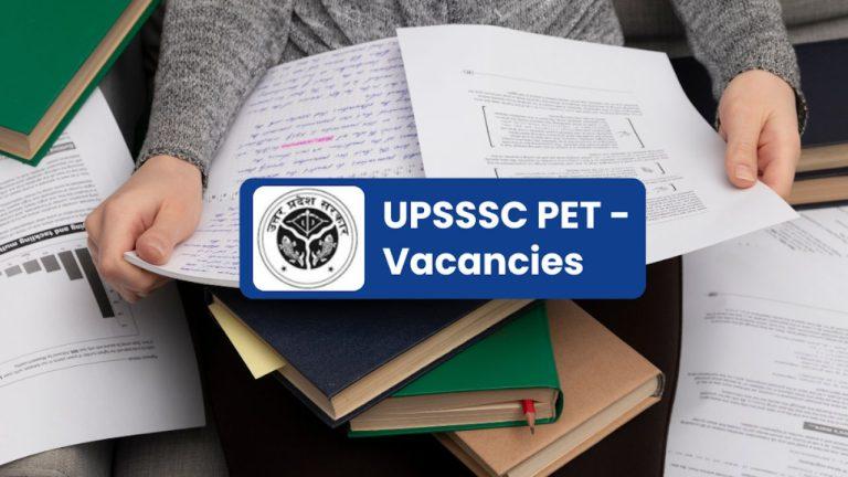 UPSSSC Recruitment 2026: PET पास युवाओं के लिए सुनहरा मौका, 2700 से ज्यादा पदों पर निकली भर्ती