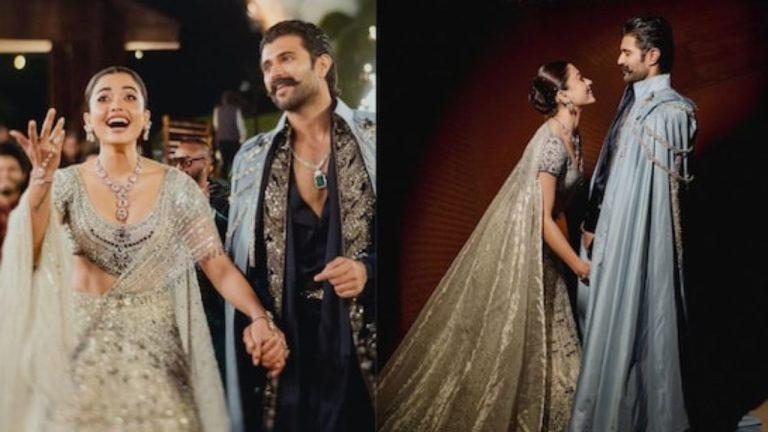 संगीत सेरेमनी में फेयरीटेल अंदाज में नजर आए विजय-रश्मिका, सोशल मीडिया पर शेयर की तस्वीरें