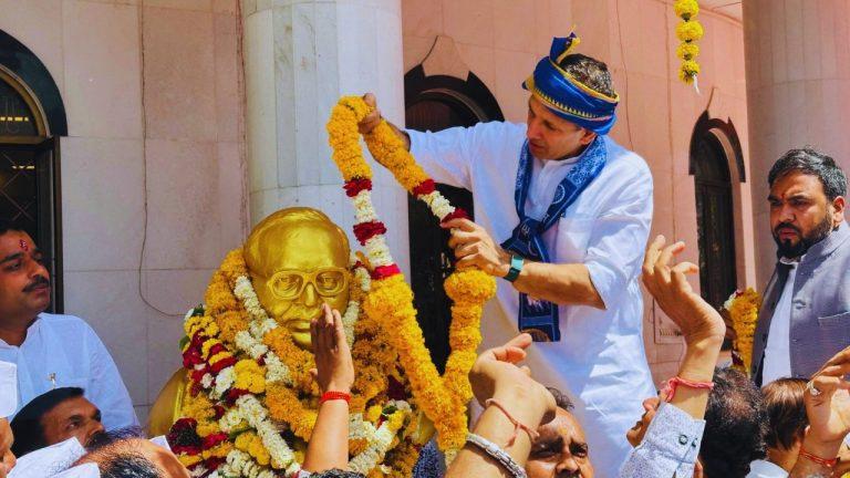 अंबेडकर जयंती: जीतू पटवारी ने महू में बाबा साहेब को दी श्रद्धांजलि, MP में बालिका शिक्षा मुफ्त और SC-ST-OBC बैकलॉग पदों पर भर्ती की मांग