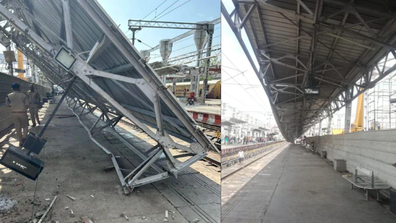 लखनऊ चारबाग स्टेशन हादसा, प्लेटफॉर्म 5 पर गिरा टिन शेड, 3 यात्री घायल