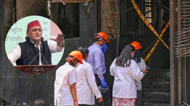 दिल्ली अग्निकांड पर अखिलेश यादव ने बीजेपी को घेरा, बोले – ‘महा-भ्रष्टाचार ऐसी घटनाओं का मूल कारण’