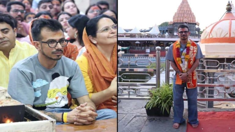 महाकाल के दरबार में पहुंचे युजवेंद्र चहल, पहली बार की भस्म आरती; बोले- शब्दों में नहीं बता सकता ये अनुभव