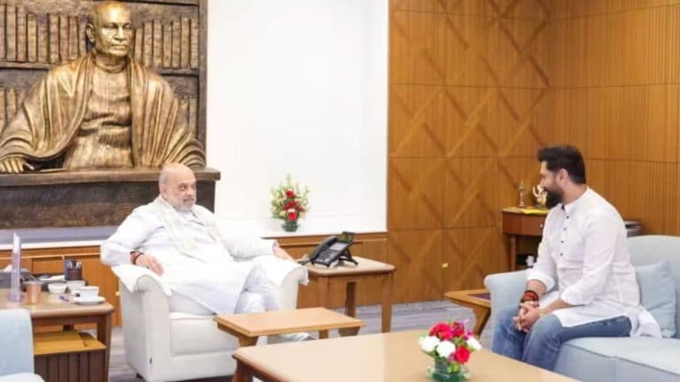चिराग पासवान ने गृह मंत्री अमित शाह से की मुलाकात, भरत तिवारी एनकाउंटर पर निष्पक्ष जांच की मांग की