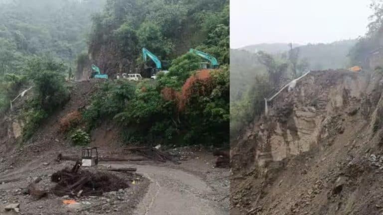 भारी बारिश से हिमाचल में भूस्खलन, शिमला-मटौर हाईवे बंद, ट्रैफिक को किया गया डायवर्ट