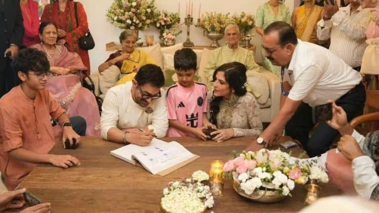आमिर खान की तीसरी शादी की पहली तस्वीर आई सामने, मां और गौरी के बेटे संग दिखा पूरा परिवार