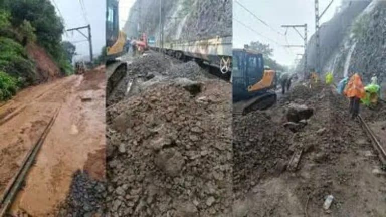 लैंडस्लाइड के बाद मुंबई-पुणे रेल लाइन पर मरम्मत जारी, 17 जुलाई तक कई ट्रेनें रद्द