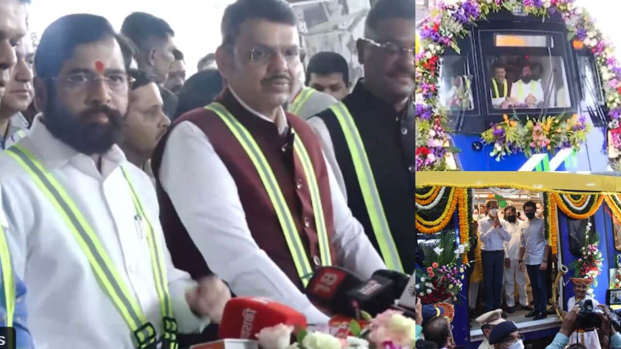 मुख्यमंत्री फडणवीस, उपमुख्यमंत्री शिंदेंच्या उपस्थितीत ठाणे मेट्रोची ट्रायल रन; ठाणेकरांमध्ये मोठा आनंद