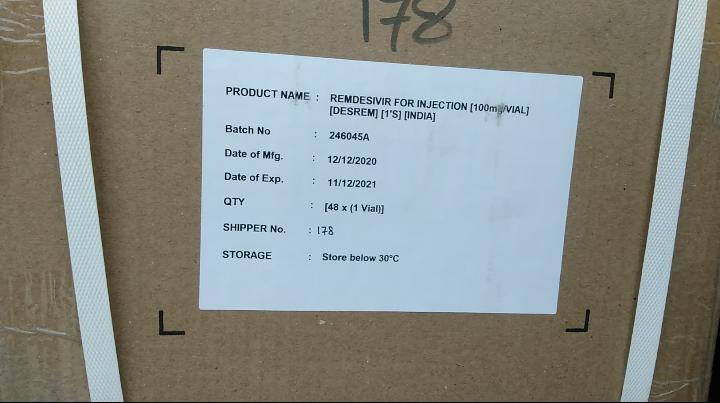 ग्वालियर पहुंचे रेमडेसिविर इंजेक्शन के 19 बॉक्स, अलग अलग जिलों में भेजे जायेंगे