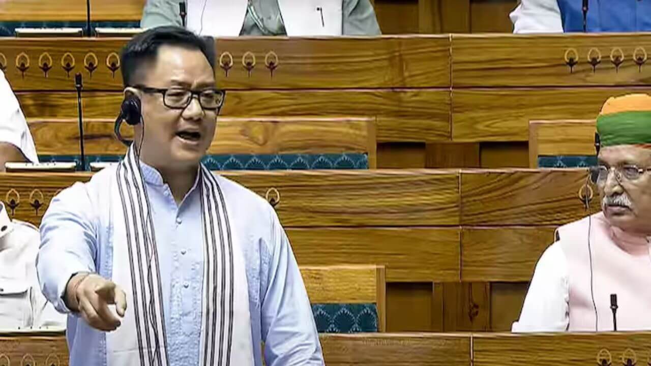 आप करदाताओं का पैसा बर्बाद कर रहे, सरकार चर्चा के लिए तैयार; विपक्ष पर भड़के किरेन रिजिजू