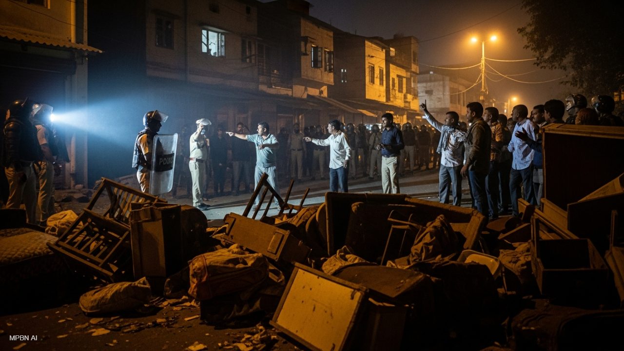 दमोह में मकान कब्जा विवाद हुआ हिंसक, दिनभर तनाव के बाद रात में हालात बिगड़े