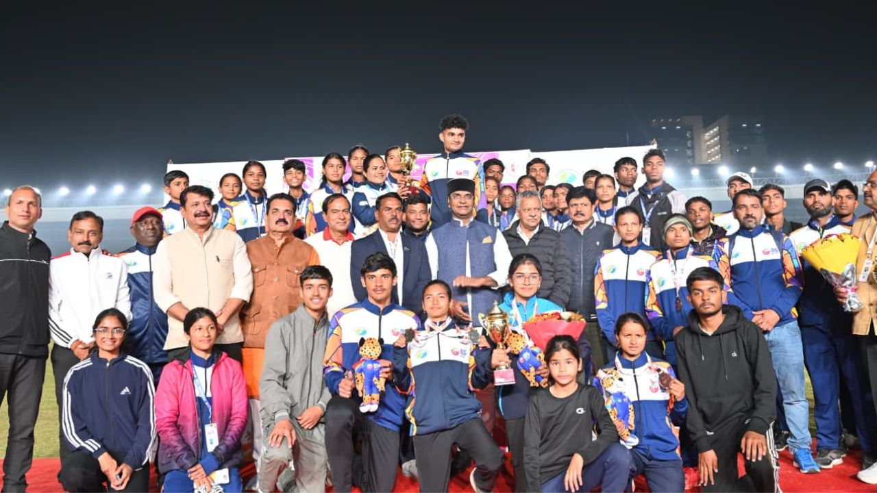 खेलो एमपी यूथ गेम्स का भोपाल में भव्य समापन, राज्यपाल मंगुभाई पटेल ने 1 लाख से ज्यादा खिलाड़ियों को दी बधाई