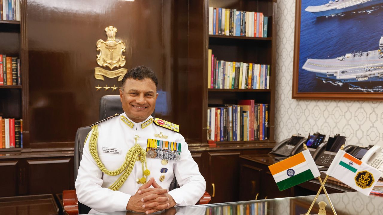 भारतीय नौसेना को मिला नया नेतृत्व, एडमिरल कृष्णा स्वामीनाथन बने 27वें नौसेना प्रमुख, संभाला कार्यभार
