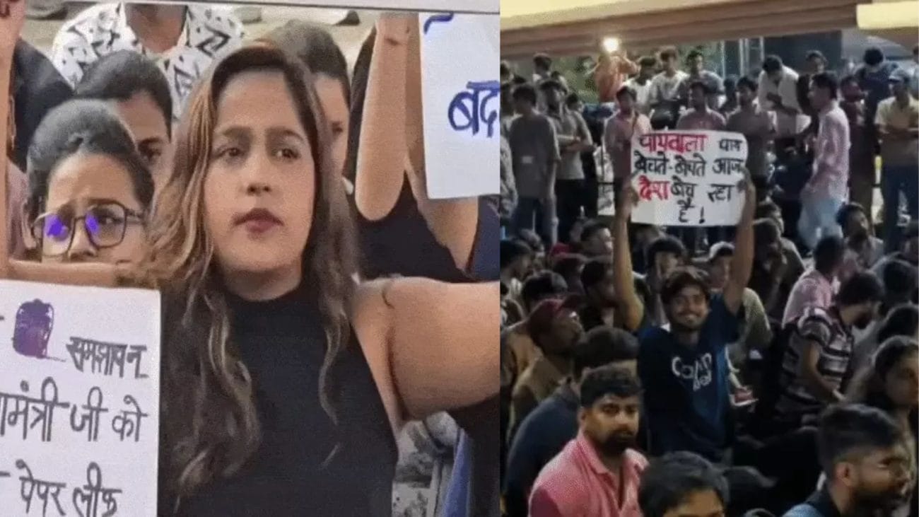 टंट्या भील चौराहे पर स्टूडेंट्स का आंदोलन, NEET पेपर लीक और शिक्षा मंत्री के इस्तीफे की मांग को लेकर बड़ी संख्या में जुटे छात्र