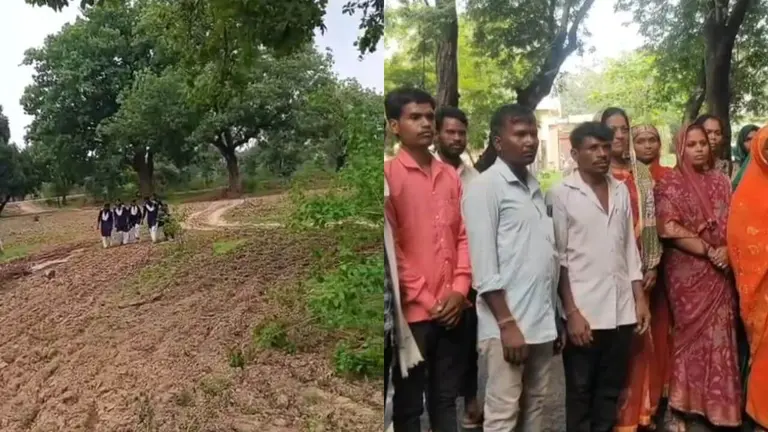 उमरिया में सड़क के अभाव से ग्रामीण बेहाल, मरीजों को खाट पर ले जाने को मजबूर परिजन