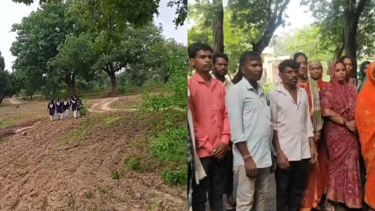 उमरिया में सड़क के अभाव से ग्रामीण बेहाल, मरीजों को खाट पर ले जाने को मजबूर परिजन