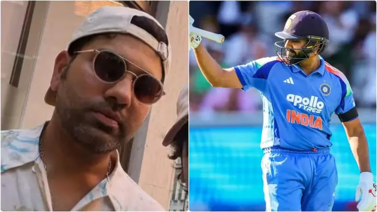 रोहित शर्मा का नया लुक हुआ वायरल, क्लीन शेव अवतार ने फैंस को किया हैरान, सोशल मीडिया पर छाई तस्वीरें