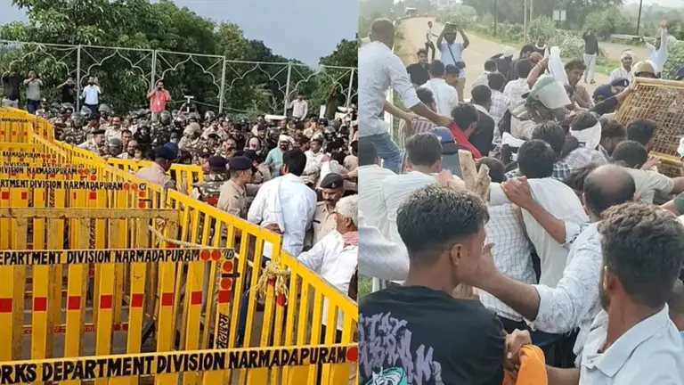 MP किसान आंदोलन: CM हाउस घेरने निकले किसान, मूंग खरीदी और खाद संकट को लेकर कर रहे पैदल यात्रा