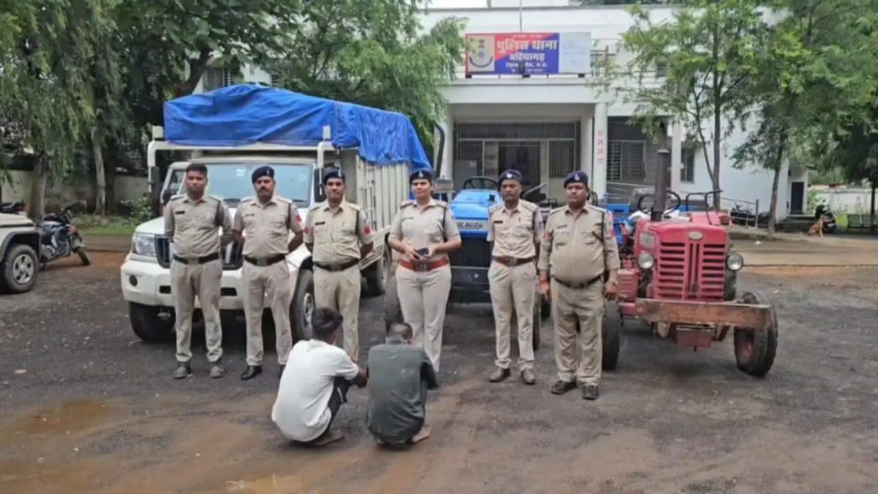 ट्रैक्टर चोर गिरोह पुलिस गिरफ्त में, दो चोरियों का खुलासा, बड़े वाहनों पर रहती थी नजर, कलर चेंज कर बेच देते थे