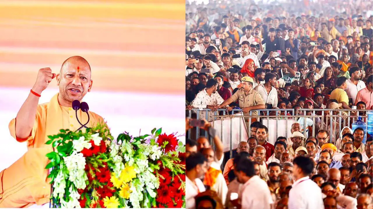 गाजीपुर में गरजे योगी, यदि समाजवादी पार्टी के पाप से पर्दा उठाना शुरू कर देंगे तो ये कहीं मुंह दिखाने लायक नहीं बचेंगे