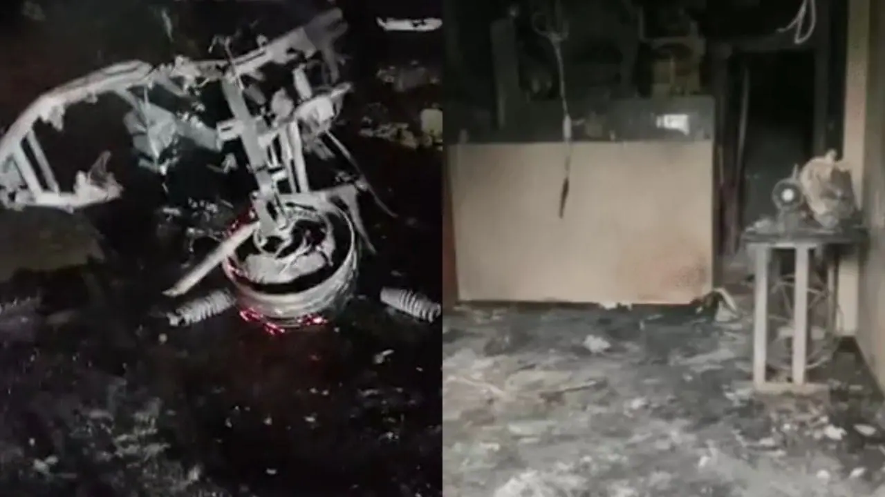 रतलाम: ई-स्कूटी में हुआ ब्लास्ट, घर में लगी आग, झुलसी मां-बेटी का चल रहा इलाज