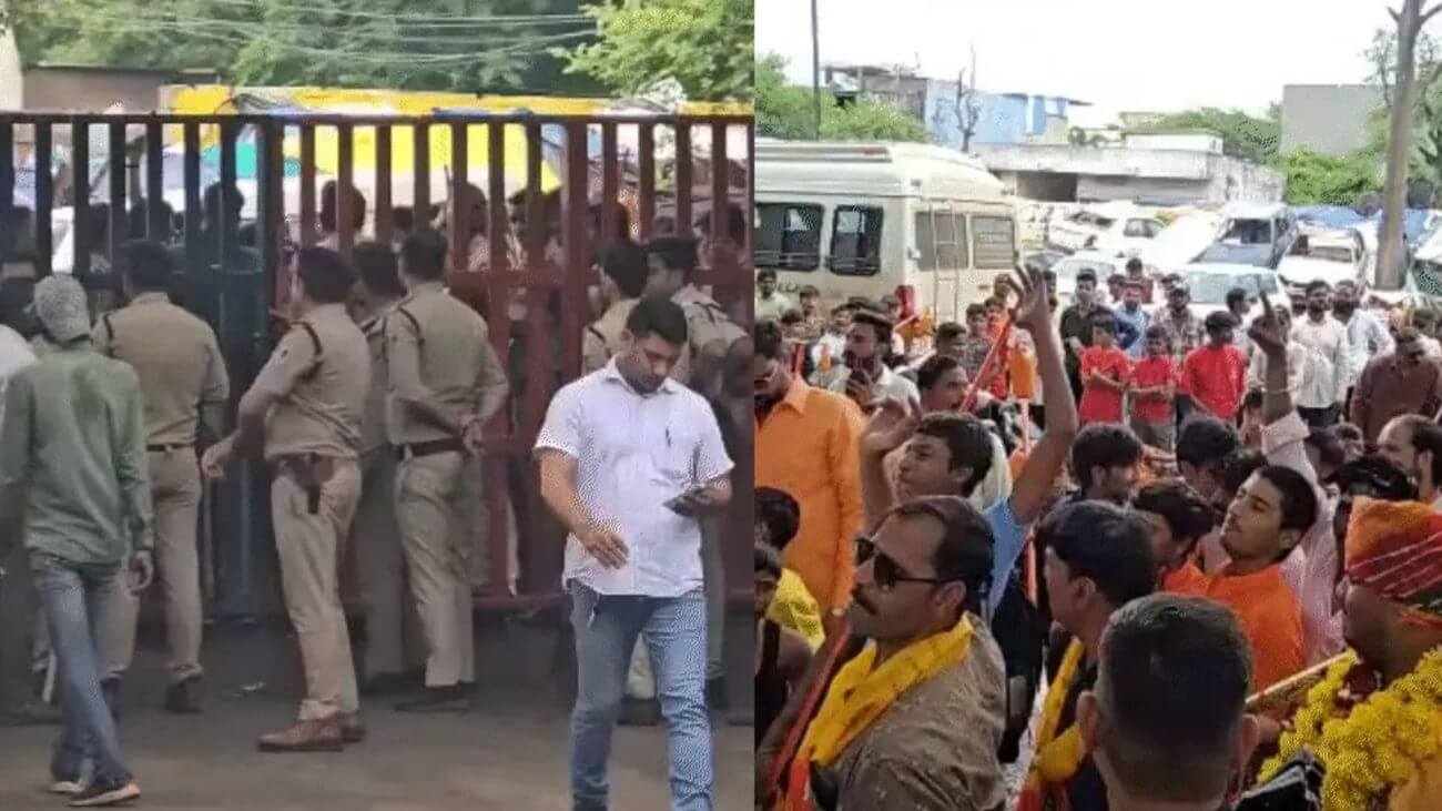 भगवान भोलेनाथ पर आपत्तिजनक टिप्पणी को लेकर इंदौर में मौलाना जर्जिस अंसारी के खिलाफ विरोध-प्रदर्शन, कांवड़ियों ने चंदन नगर थाना घेरा