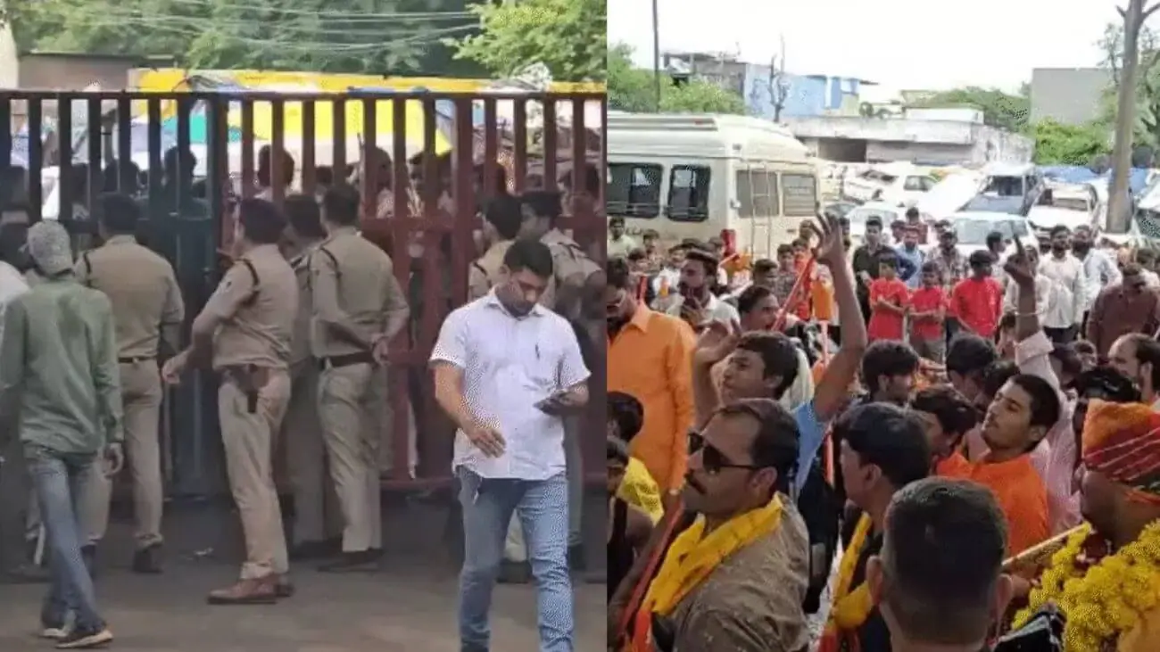 भगवान भोलेनाथ पर आपत्तिजनक टिप्पणी को लेकर इंदौर में मौलाना जर्जिस अंसारी के खिलाफ विरोध-प्रदर्शन, कांवड़ियों ने चंदन नगर थाना घेरा