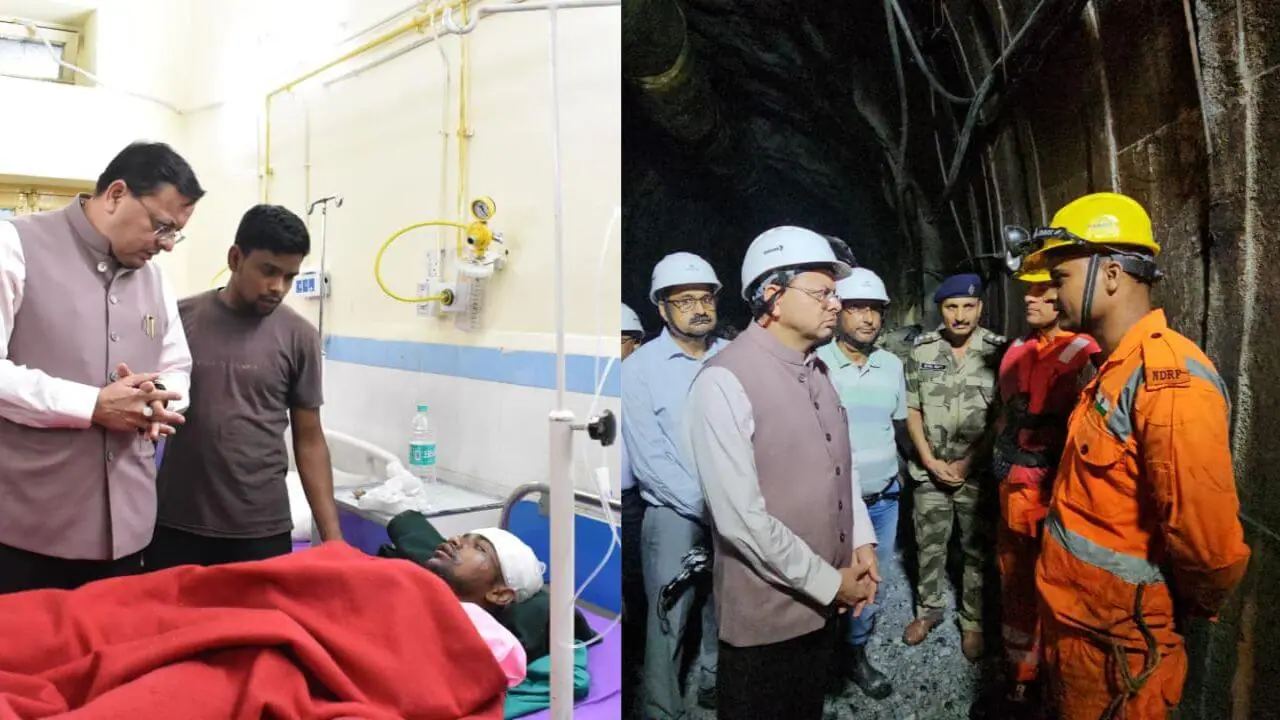 Chamoli Tunnel Accident: टनल के अंदर पहुंचे सीएम धामी, हादसे की मजिस्ट्रियल जांच के आदेश, अस्पताल में घायलों से भी मिले