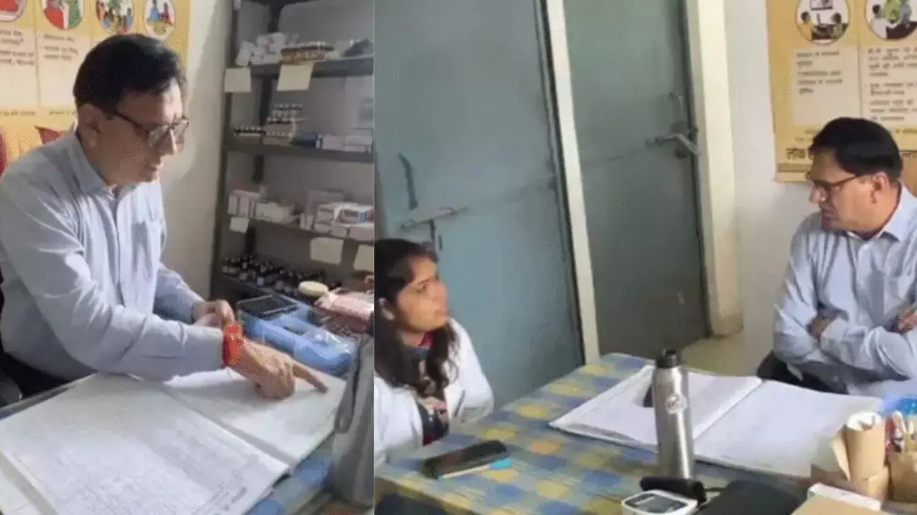 टीकमगढ़ में कलेक्टर का औचक निरीक्षण, महिला का BP नहीं ले पाईं CHO, नोटिस की तैयारी