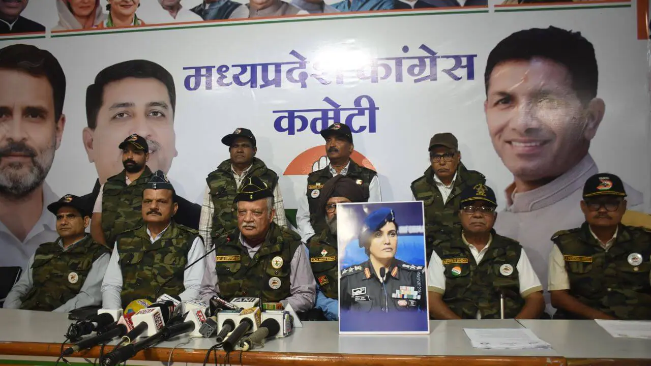 कांग्रेस के पूर्व सैनिक विभाग ने की विजय शाह को मंत्री पद से हटाने की मांग, आंदोलन की चेतावनी