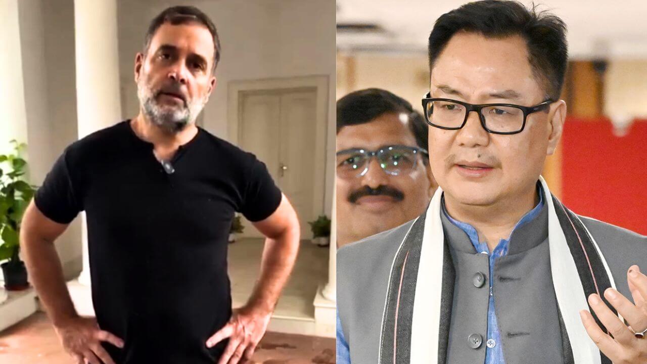 महिला आरक्षण बिल: किरेन रिजिजू ने राहुल गांधी के बयान की तारीफ की, नेता प्रतिपक्ष ने किया पलटवार