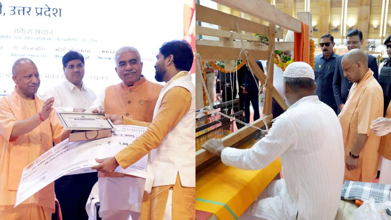 राष्ट्रीय हथकरघा दिवस पर योगी ने बुनकरों एवं कारीगरों को किया सम्मानित, PM Modi का आभार जताया, समाजवादी पार्टी पर कसा तंज