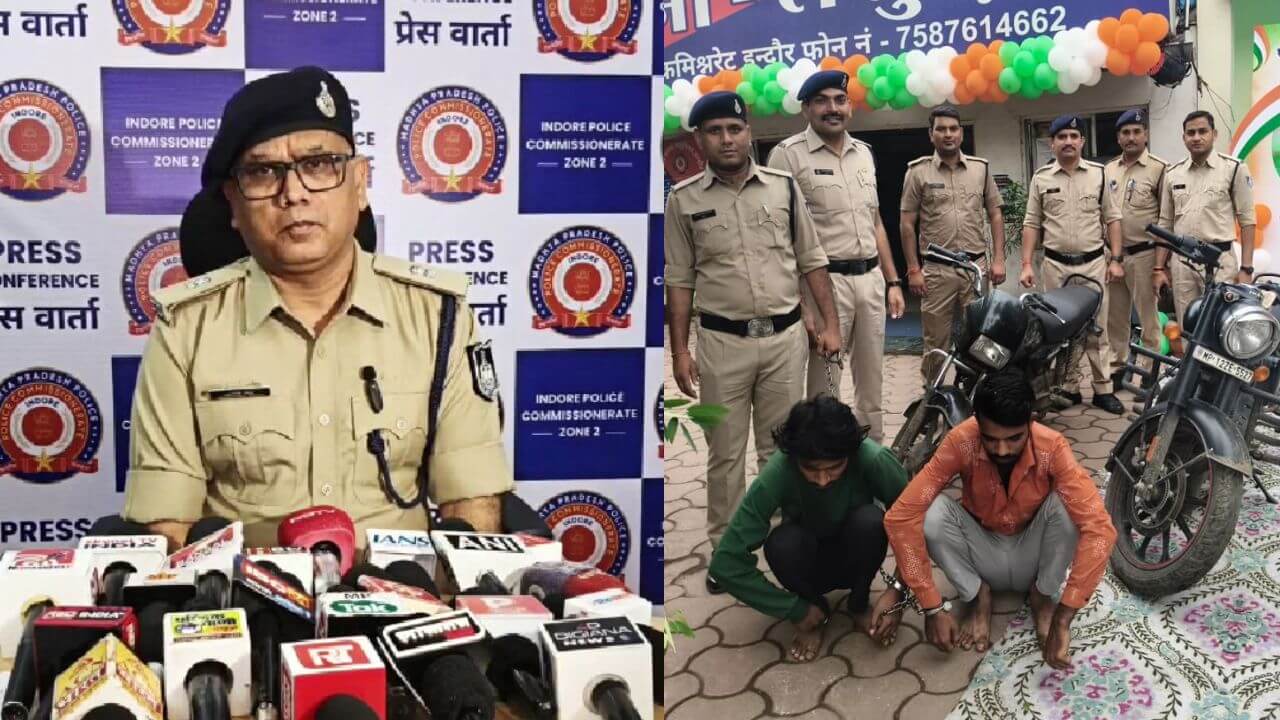 इंदौर में वाहन चोर गिरोह पर लसूड़िया पुलिस का शिकंजा, 2 चोरी की बाइक बरामद