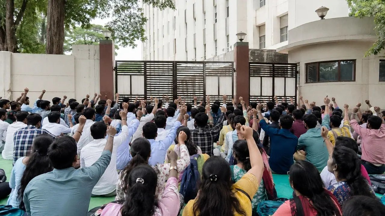 Primary Teacher Recruitment 2025: नियम-49 को लेकर फिर सड़कों पर चयनित अभ्यर्थी, DPI भोपाल के सामने 15 दिन का धरना शुरू