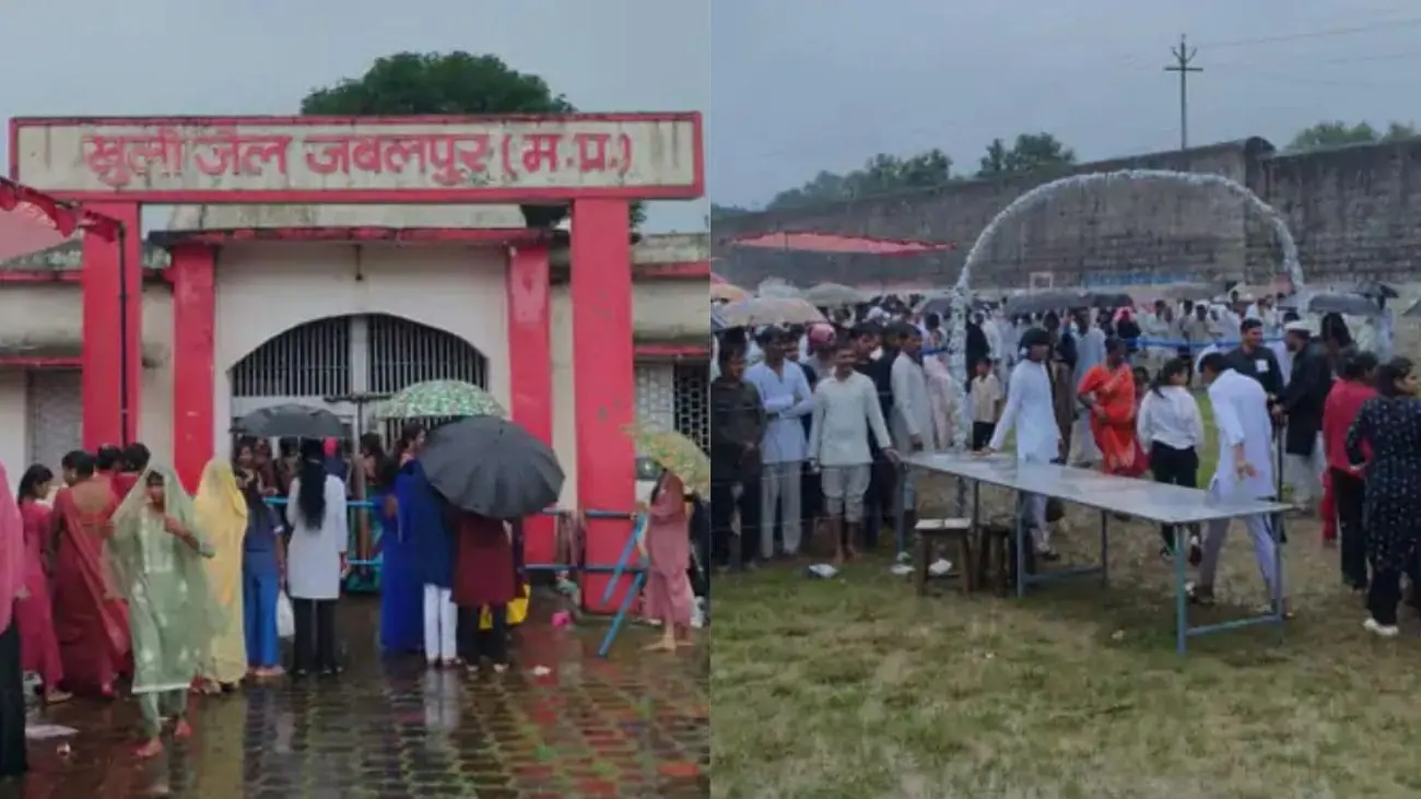 जबलपुर सेंट्रल जेल में मनाया गया रक्षाबंधन, बारिश के बीच भाइयों की कलाई पर सजी राखी, भावुक हो उठा जेल परिसर