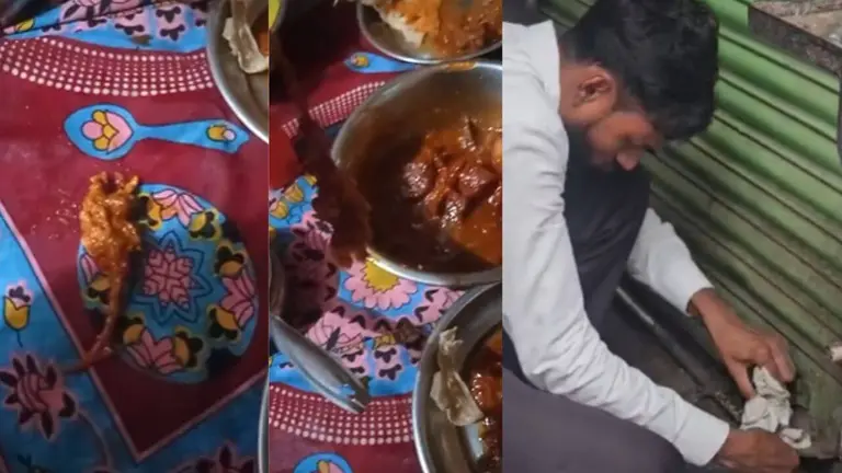 खंडवा में होटल के नॉनवेज में निकला मरा चूहा, खाना खाने से बच्चे की बिगड़ी तबीयत, खाद्य विभाग ने होटल किया सील, देखें वीडियो