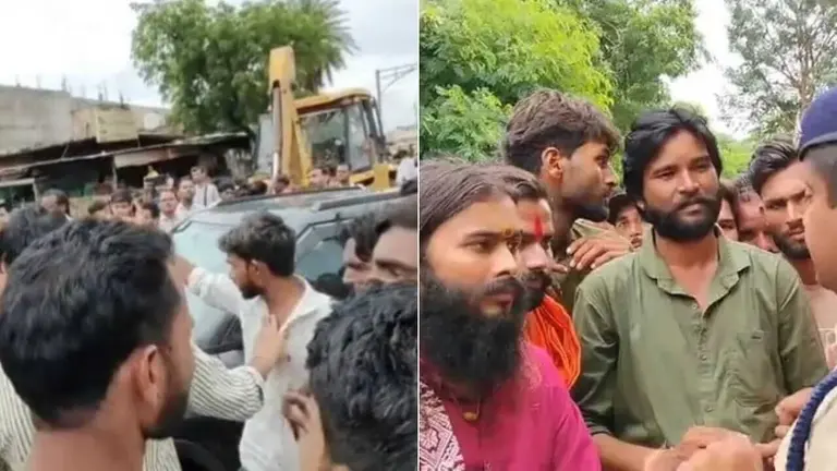 शिवपुरी में मंदिर में कथित अभद्रता पर बवाल, हिंदू संगठनों ने किया चक्काजाम