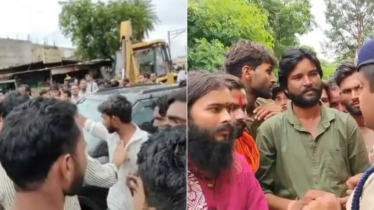 शिवपुरी में मंदिर में कथित अभद्रता पर बवाल, हिंदू संगठनों ने किया चक्काजाम