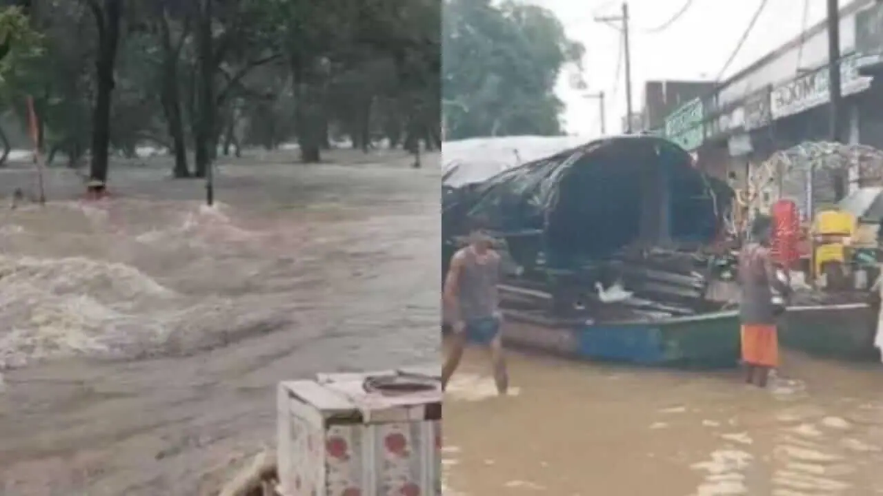 सतना में आफत बनी बारिश, सड़के बनी तालाब, घरों में घुसा पानी