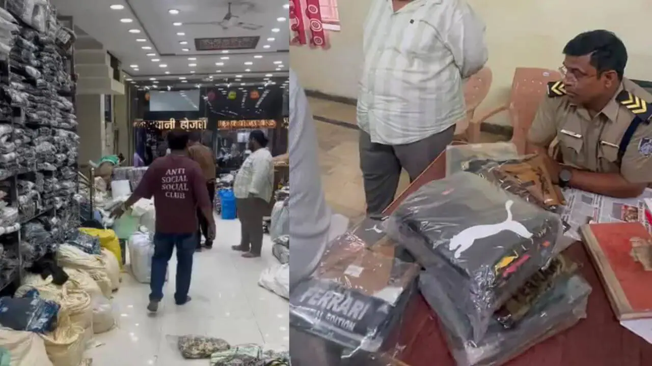 जबलपुर: Puma के नाम पर नकली कपड़ों का कारोबार, पुलिस ने दुकान पर मारा छापा, 496 नग माल किया जब्त