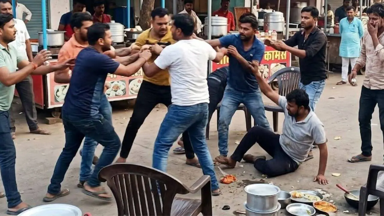 दमोह में मोमोज की दुकान पर बवाल, दो पक्षों में जमकर मारपीट, 4 घायल