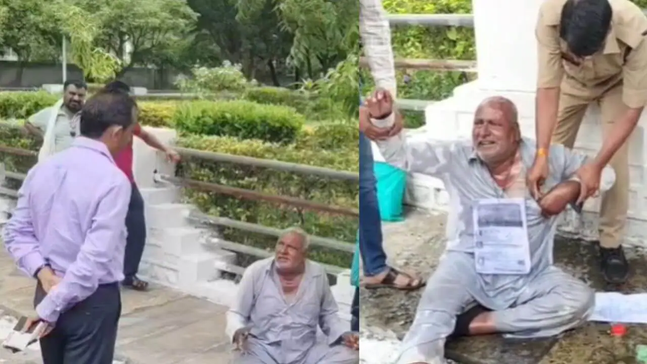 नीमच कलेक्ट्रेट में जनसुनवाई के दौरान बुजुर्ग ने की आत्मदाह की कोशिश, सुरक्षाकर्मियों ने बचाया, जानें पूरा मामला