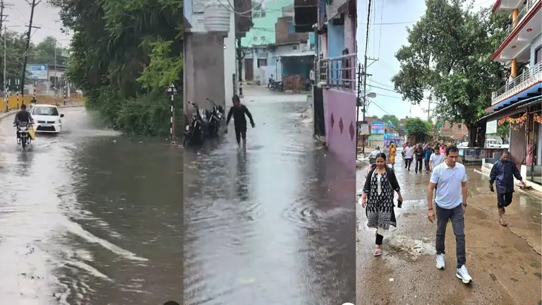 दतिया में भारी बारिश से जनजीवन अस्त व्यस्त, सड़कों पर जलभराव, फील्ड में कलेक्टर, स्कूलों में छुट्टी