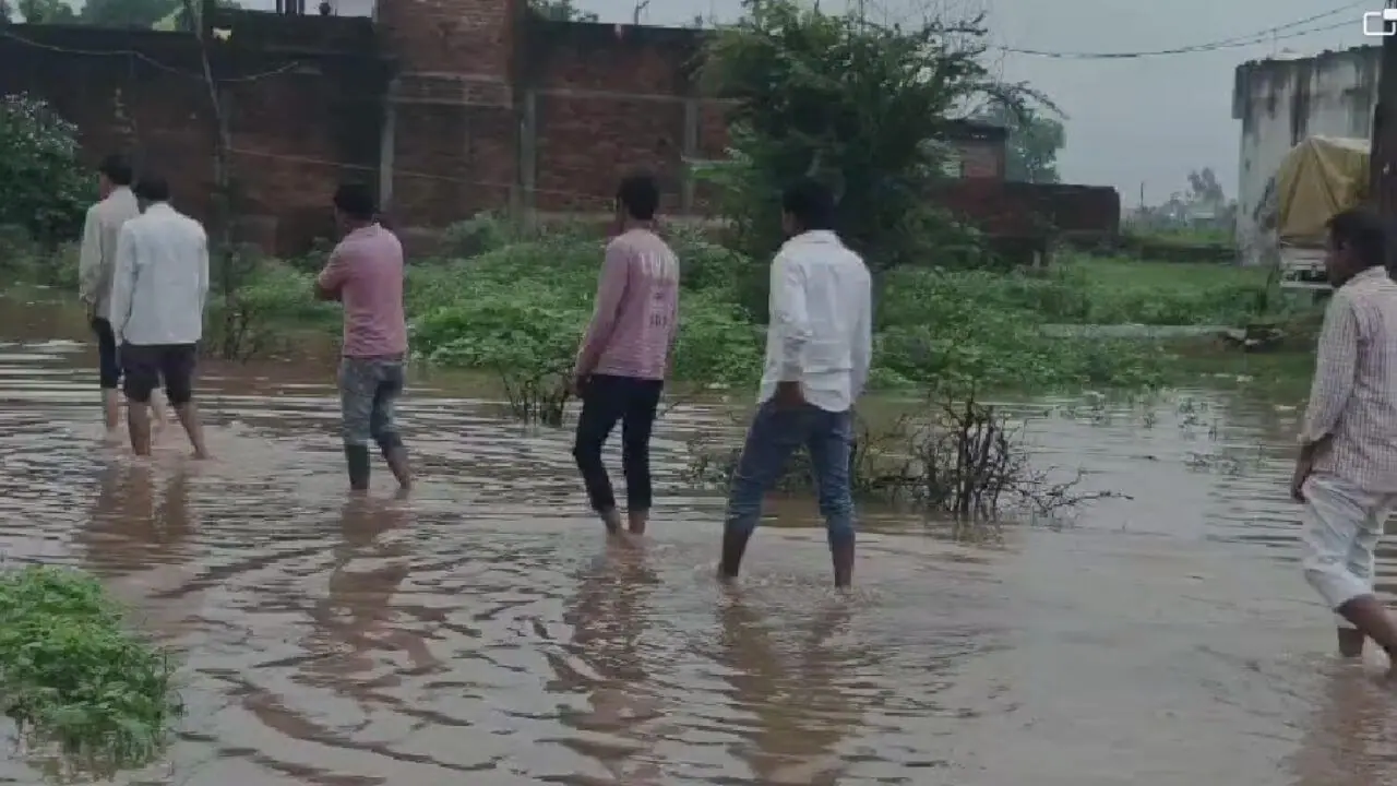 दमोह में बारिश का कहर, तेंदूखेड़ा के वार्डों में घरों तक घुसा पानी, सड़कें बनीं नाले