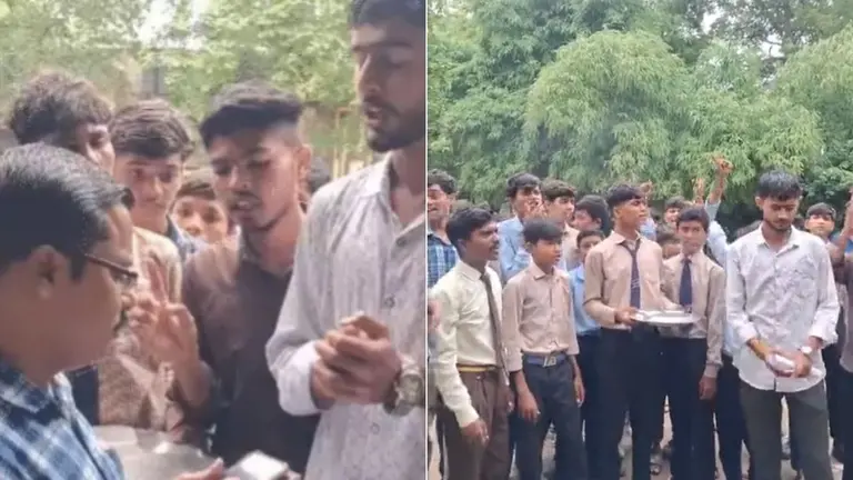 खंडवा: छात्रावास के खाने में निकली इल्लियां, थाली लेकर कलेक्ट्रेट पहुंचे छात्र, जांच के आदेश