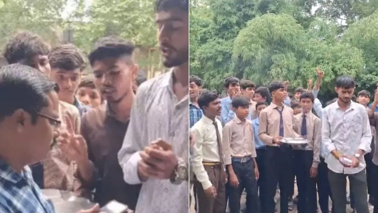 खंडवा: छात्रावास के खाने में निकली इल्लियां, थाली लेकर कलेक्ट्रेट पहुंचे छात्र, जांच के आदेश
