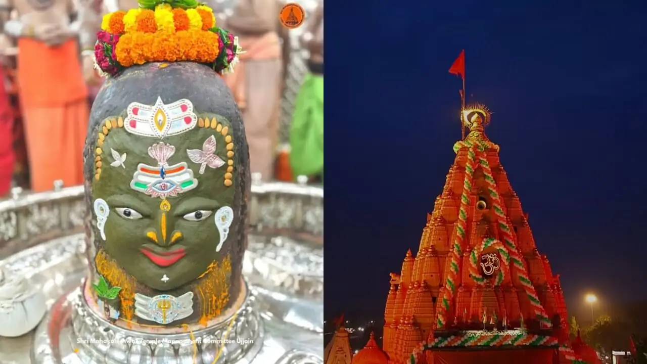 स्वतंत्रता दिवस के रंग में रंगे बाबा महाकाल, तिरंगा त्रिपुंड से हुआ विशेष श्रृंगार, पूरे मंदिर में की गई आकर्षक सजावट