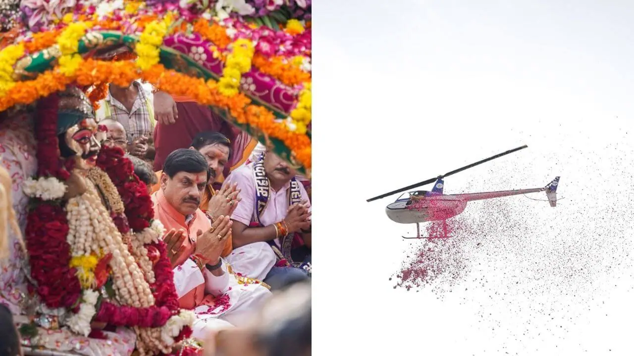 बाबा महाकाल की पांचवीं सवारी में शामिल हुए CM डॉ मोहन यादव, 1100 बटुकों ने किया मंत्रोच्चार, चन्द्रमोलेश्वर पर आसमान से बरसे फूल