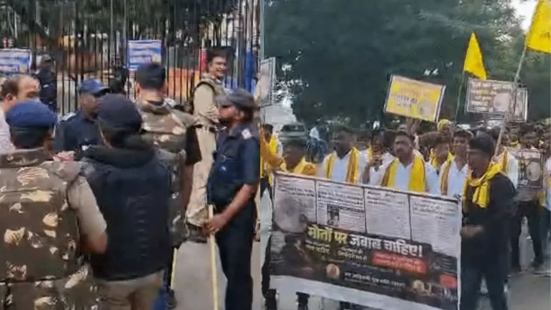 MY चूहाकांड की बरसी पर जयस ने निकाला पैदल मार्च, अस्पताल गेट पर पुलिस ने रोका, नवजातों को श्रद्धांजलि देकर उठाए बड़े सवाल