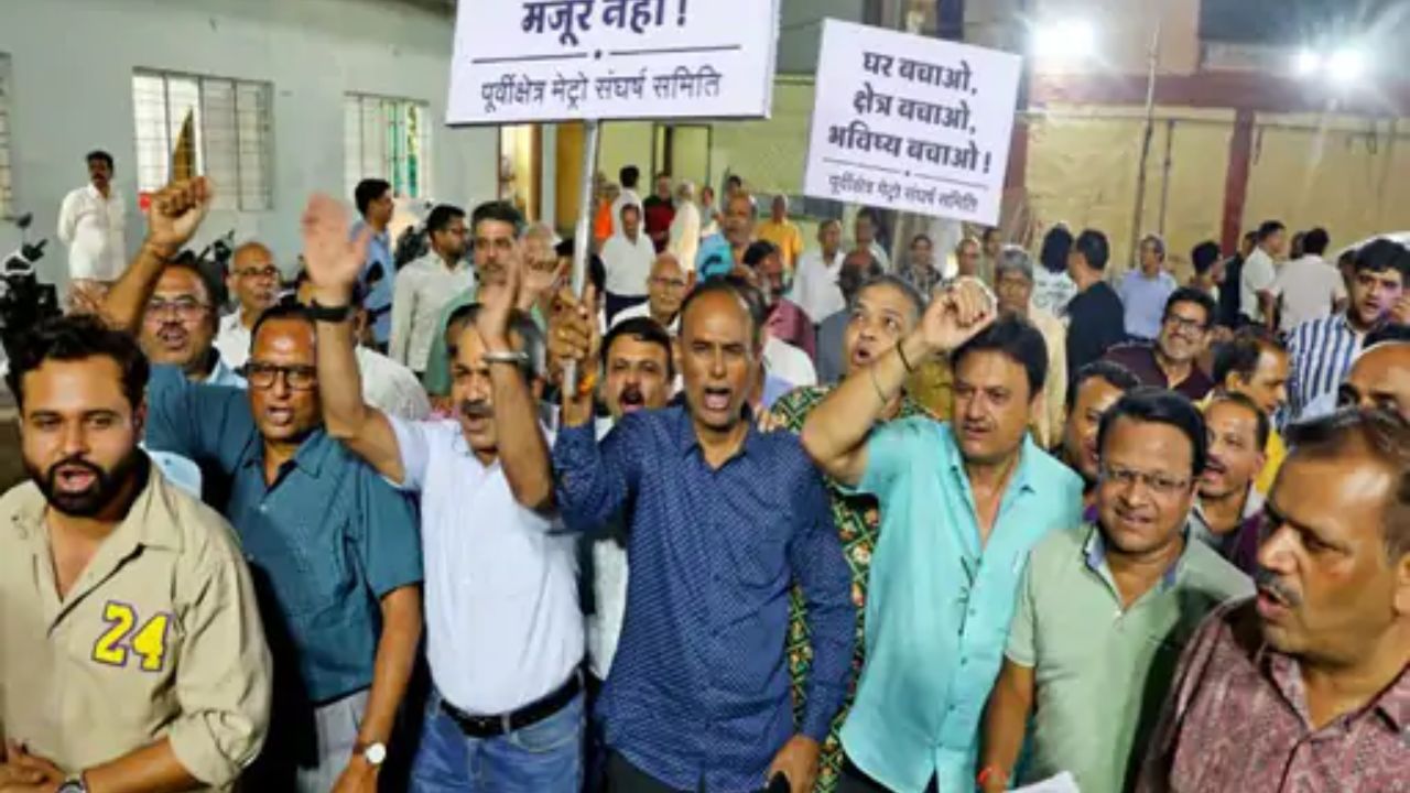 इंदौर में अंडरग्राउंड मेट्रो के रूट पर विरोध, रहवासियों की मांग- घरों के नीचे से नहीं गुजरे मेट्रो
