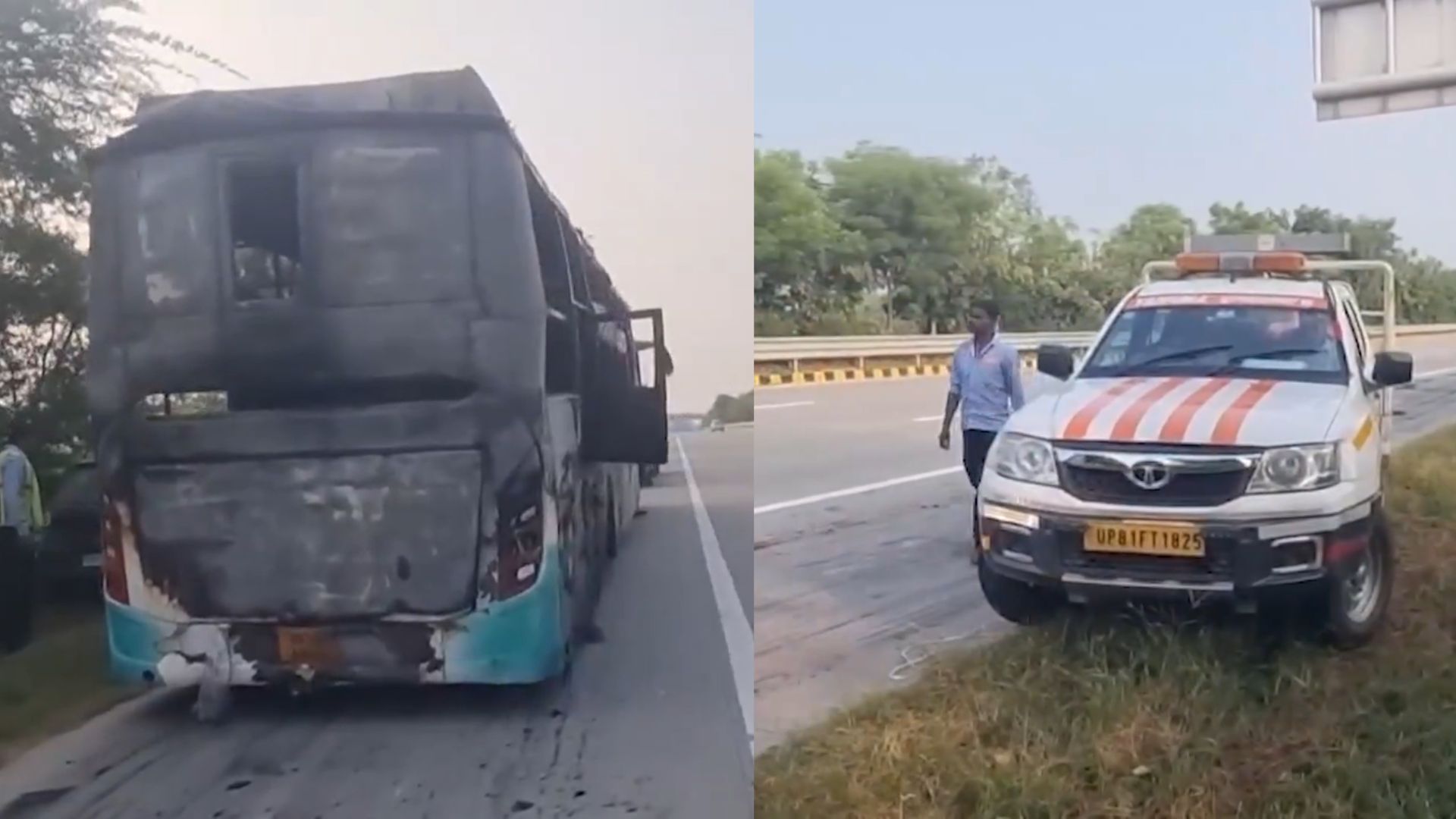 नोएडा में AC बस में आग लगने से 9 यात्रियों की मौत, यमुना एक्सप्रेसवे पर हुआ हादसा, बस में करीब 35 लोग सवार थे